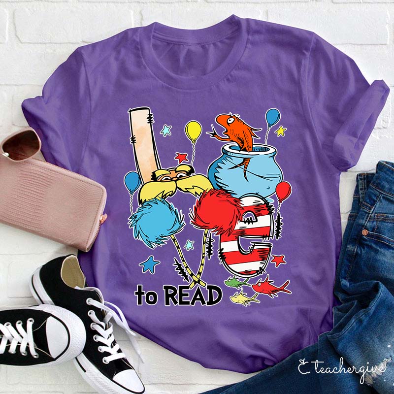 Love To Read Teacher T-Shirt