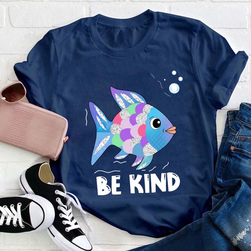 Be Kind Colorful Fish  Swimming T-Shirt