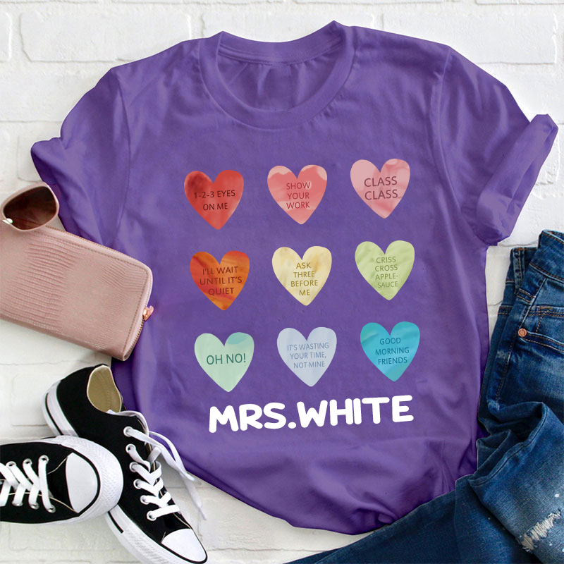 Personalized Show Your Work Teacher T-Shirt