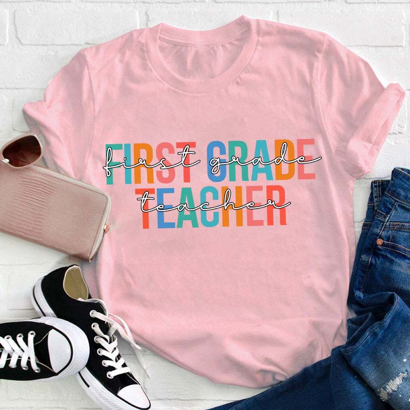 Personalized Grade Teacher T-Shirt