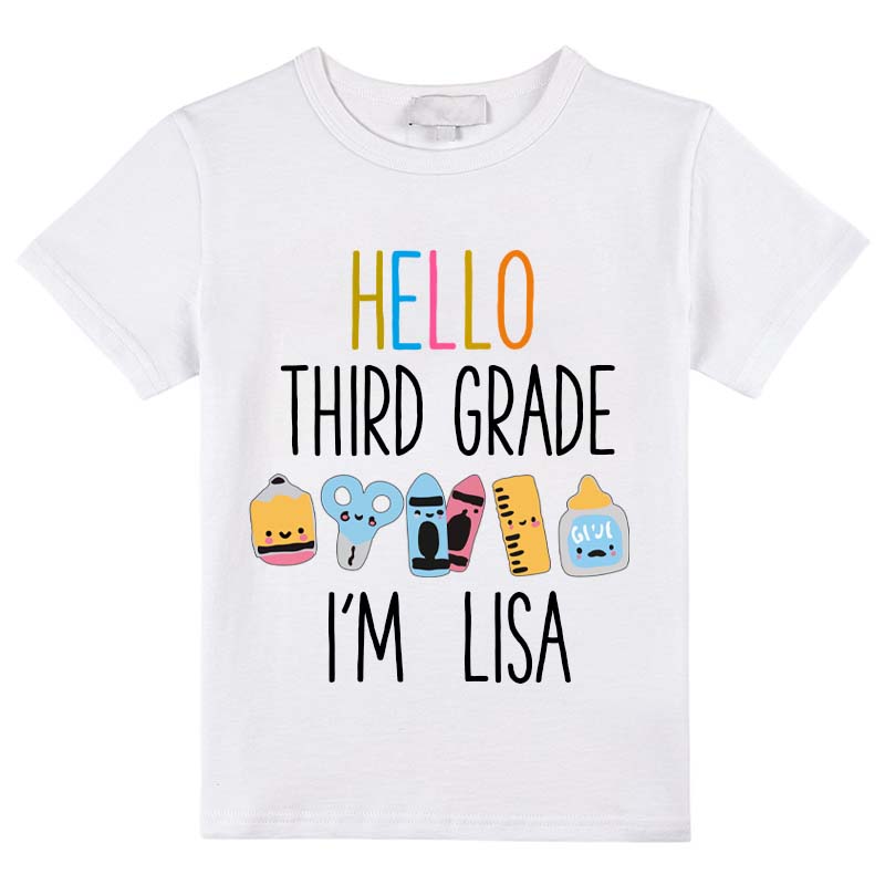 Personalized Hello I'm Kids T-Shirt
