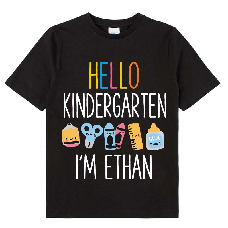 Personalized Hello I'm Kids T-Shirt