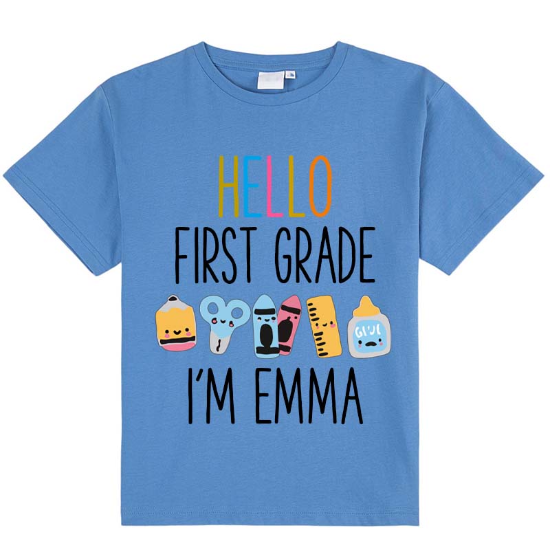 Personalized Hello I'm Kids T-Shirt