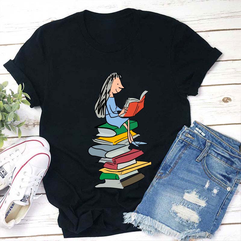 Bookworm Girl Gift Matilda Roald Dahl T-Shirt