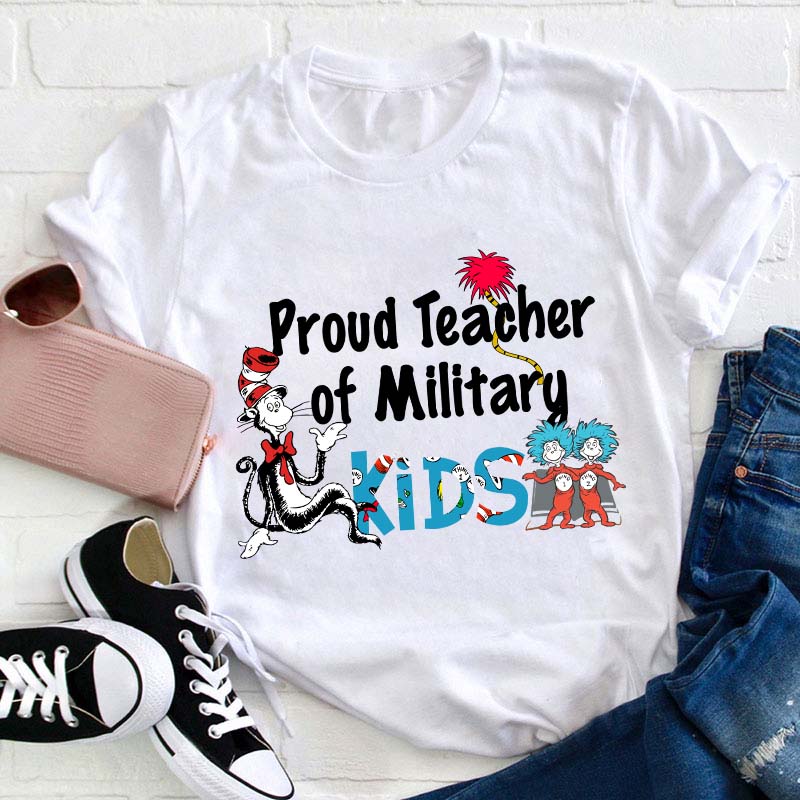 Proud Teacher Of Military Kids T-Shirt