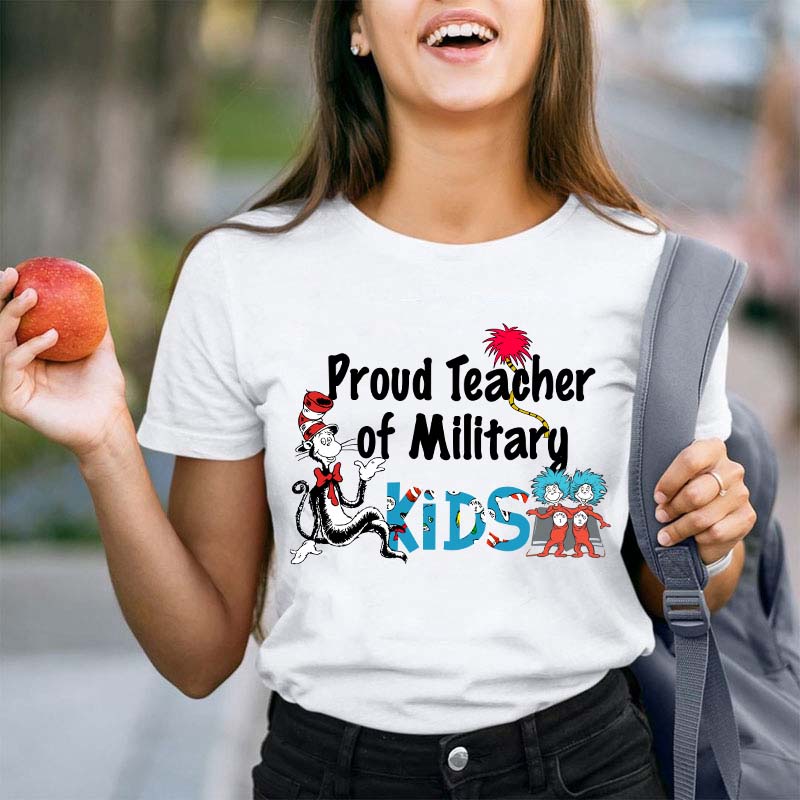 Proud Teacher Of Military Kids T-Shirt