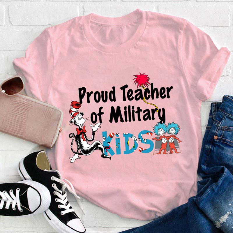Proud Teacher Of Military Kids T-Shirt