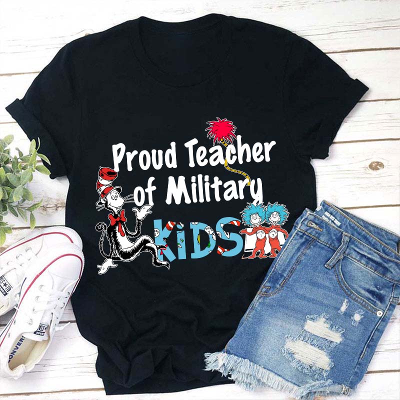 Proud Teacher Of Military Kids T-Shirt