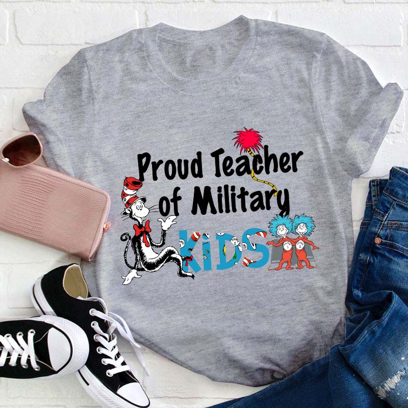 Proud Teacher Of Military Kids T-Shirt