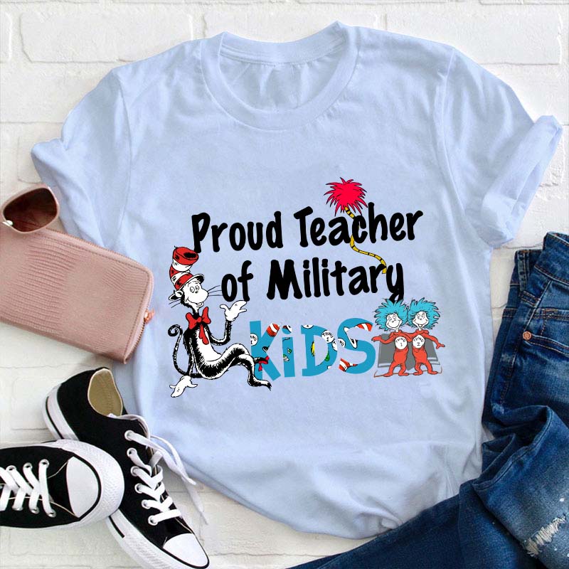 Proud Teacher Of Military Kids T-Shirt