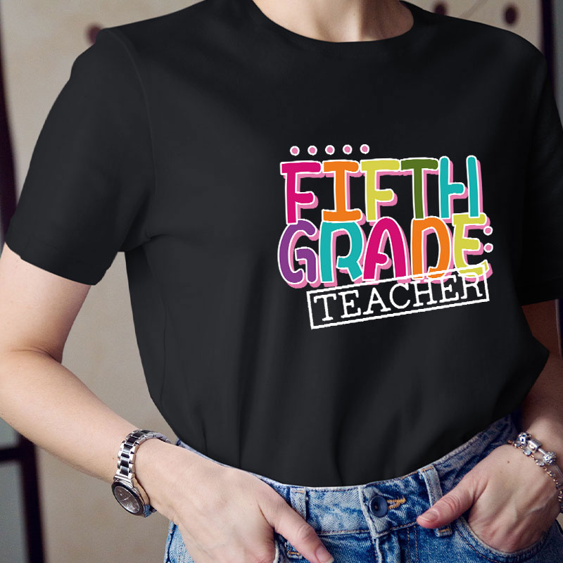 Personalized Grade Teacher T-Shirt