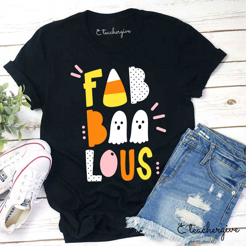 Teachergive Fab Boo Lous Happy Sunny Vibes T-Shirt