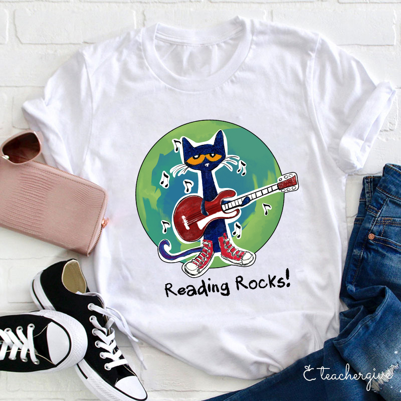 Reading Rocks Teacher T-Shirt