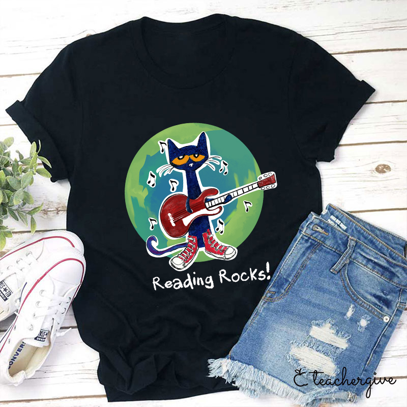 Reading Rocks Teacher T-Shirt