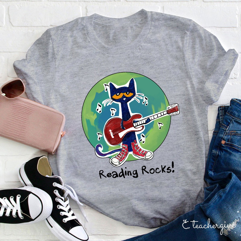 Reading Rocks Teacher T-Shirt