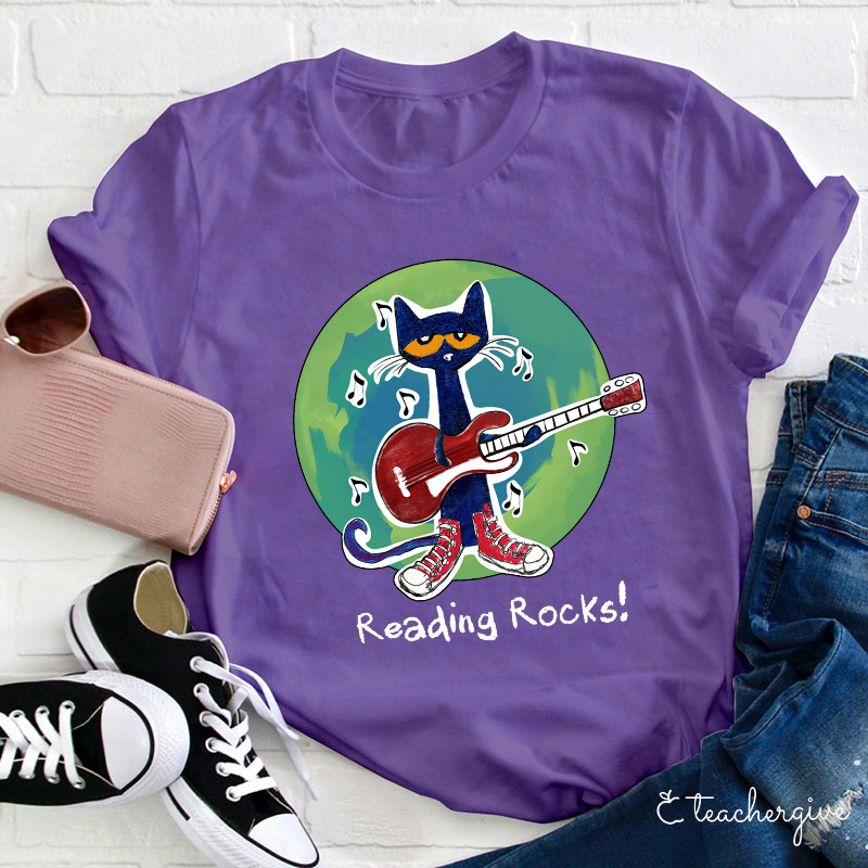 Reading Rocks Teacher T-Shirt