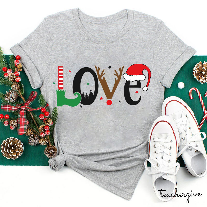 I Love Christmas Teacher T-Shirt