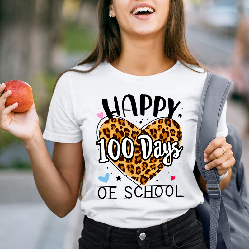 Happy 100 Days Of School Teacher T-Shirt