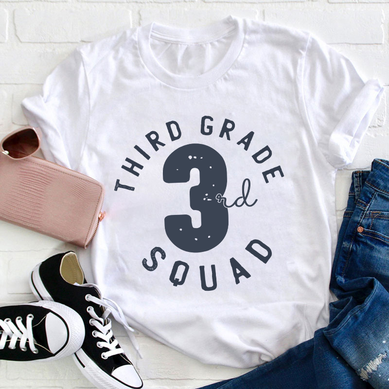Personalized Grade Squad Teacher T-Shirt