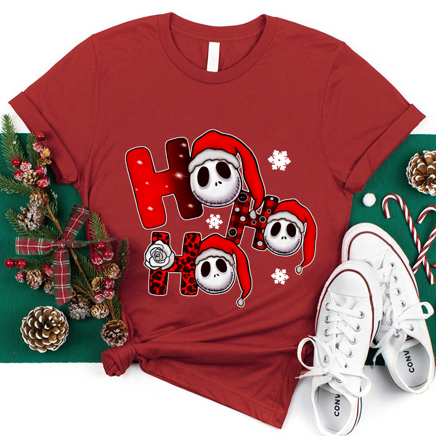 HO HO HO The Nightmare Before Christmas Teacher T-Shirt