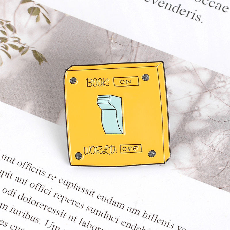 Yellow Switch Letter Pin