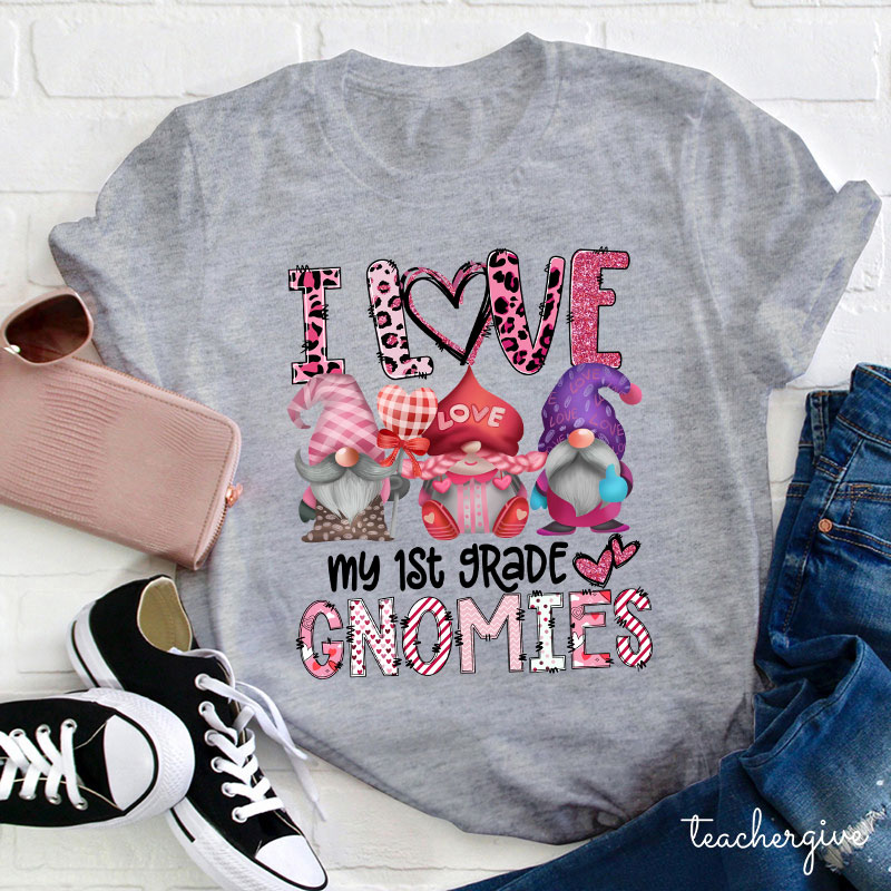 Personalized I Love My Gnomies Teacher T-Shirt