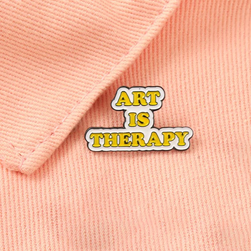 Teachergive Art Is Therapy Pin Set