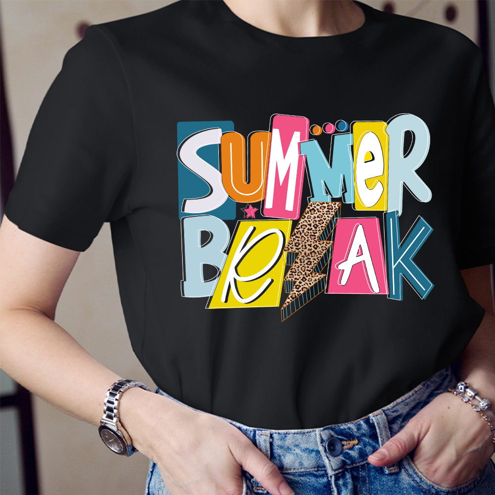 Summer Break Letter T-Shirt