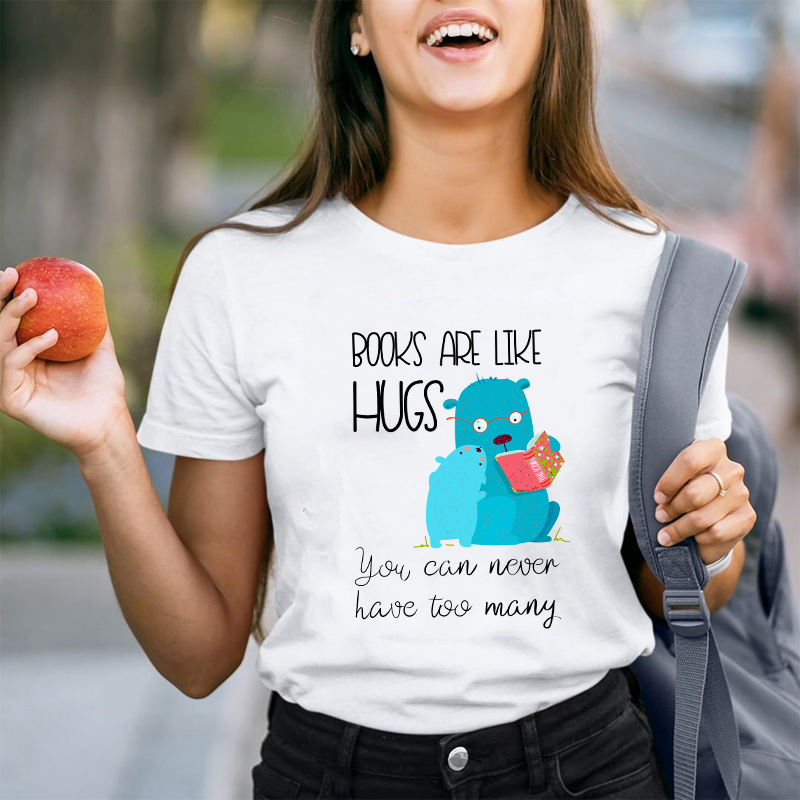 Books Are Like Hugs Teacher T-Shirt