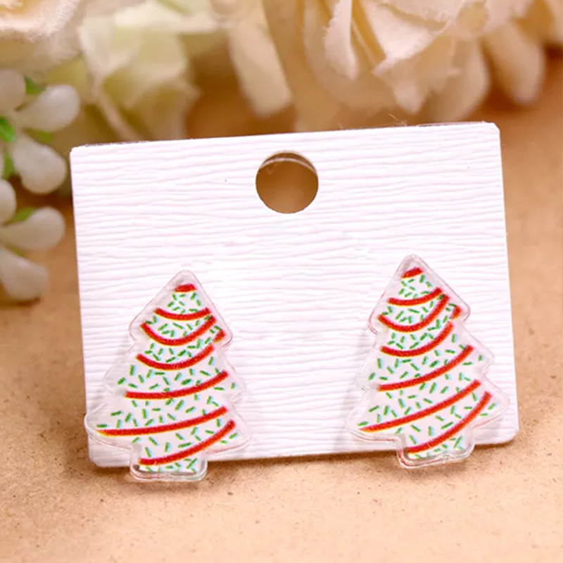 Creative Christmas Tree Teacher Acrylic Earrings