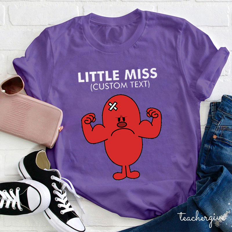 Personalized Little Miss Teacher T-Shirt