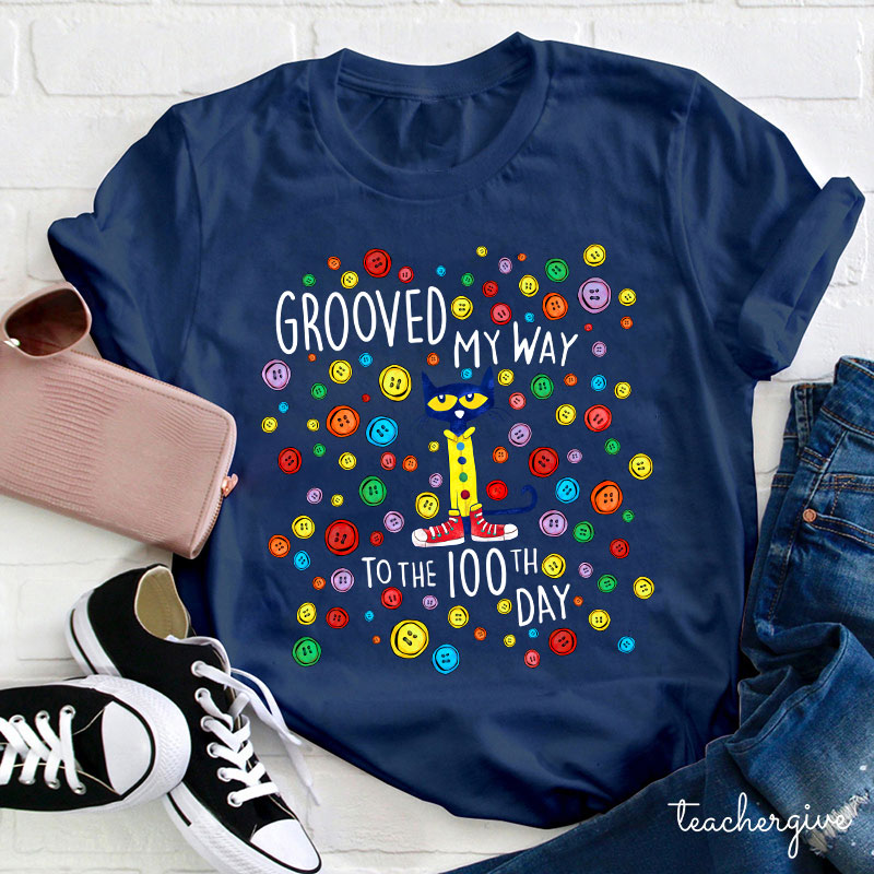 Gooved My Way To The 100th Day Teacher T-Shirt