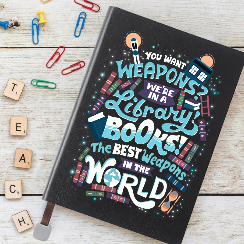 We Are In A Library Notebook