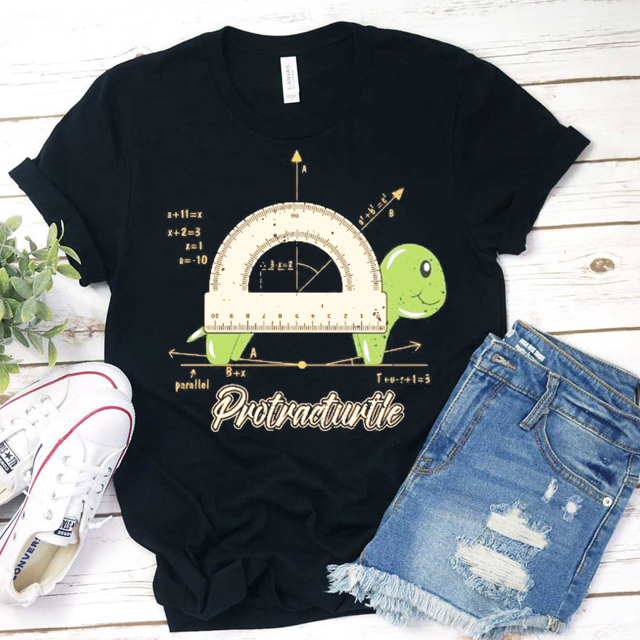 Math Protractor Turtle T-Shirt