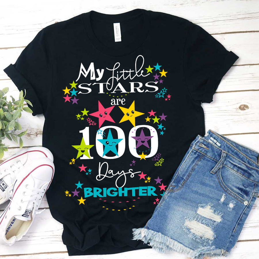 My Tittle Stars Are 100 Days Brighter T-Shirt