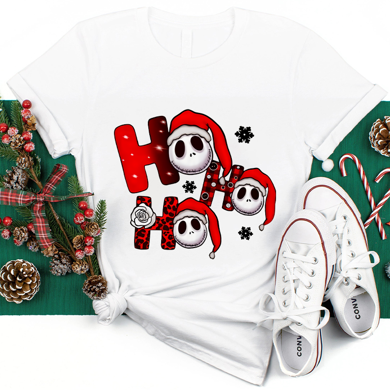 HO HO HO The Nightmare Before Christmas Teacher T-Shirt