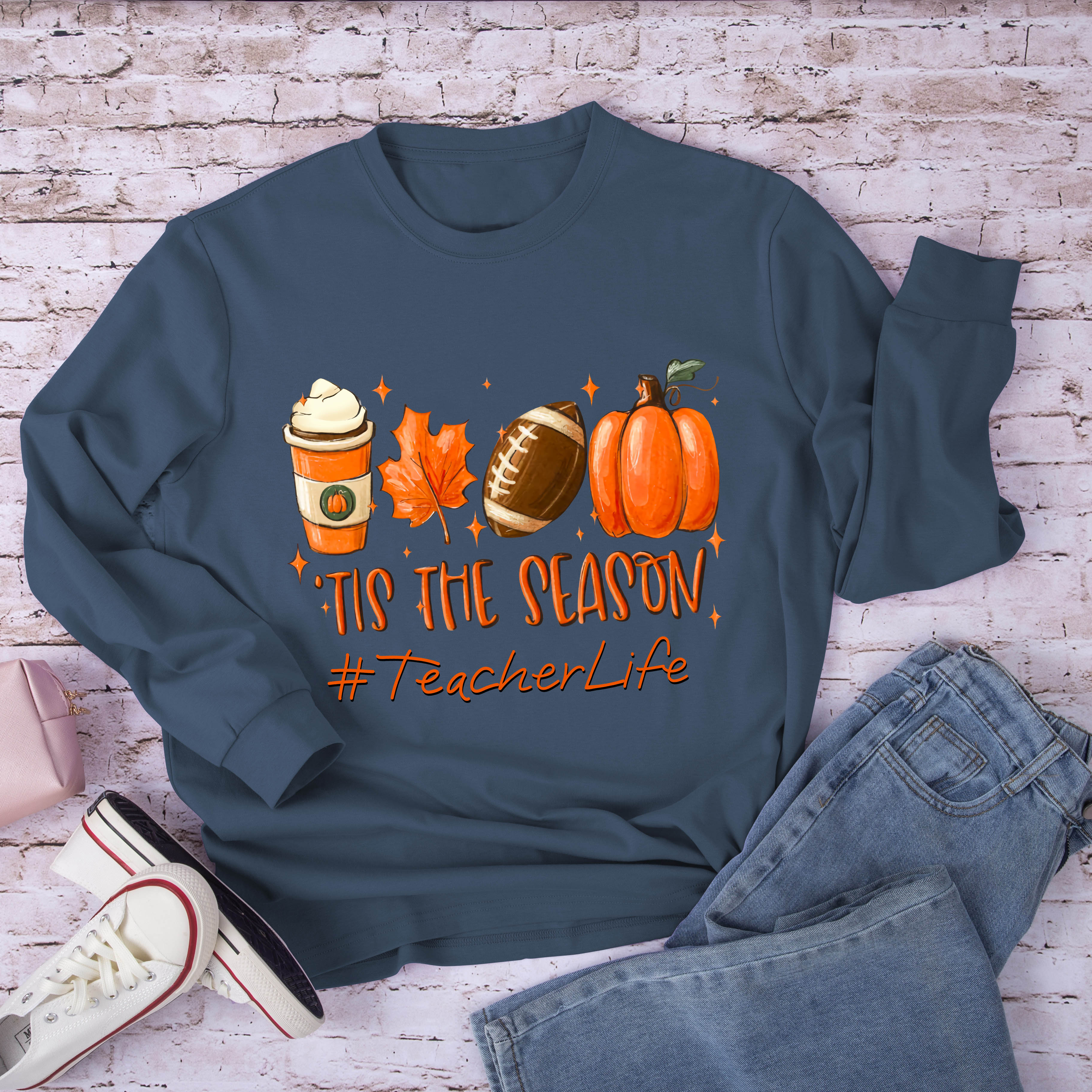 Tis The Season Halloween Vibes Long Sleeve T-Shirt