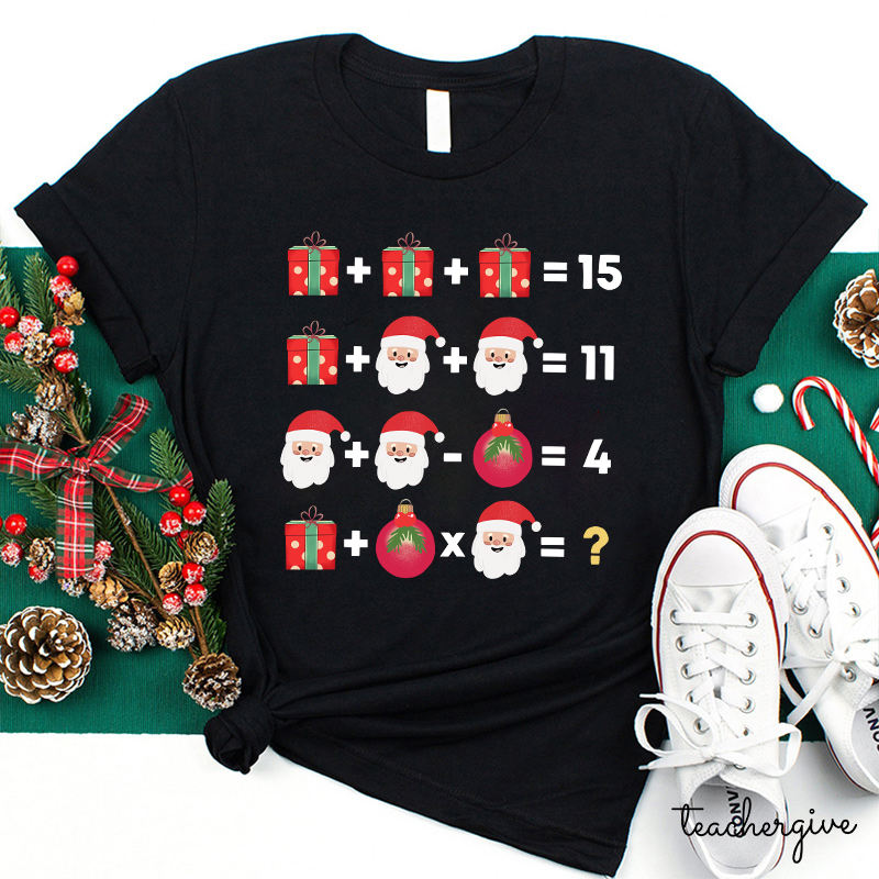 Christmas Mathematics Teacher T-Shirt