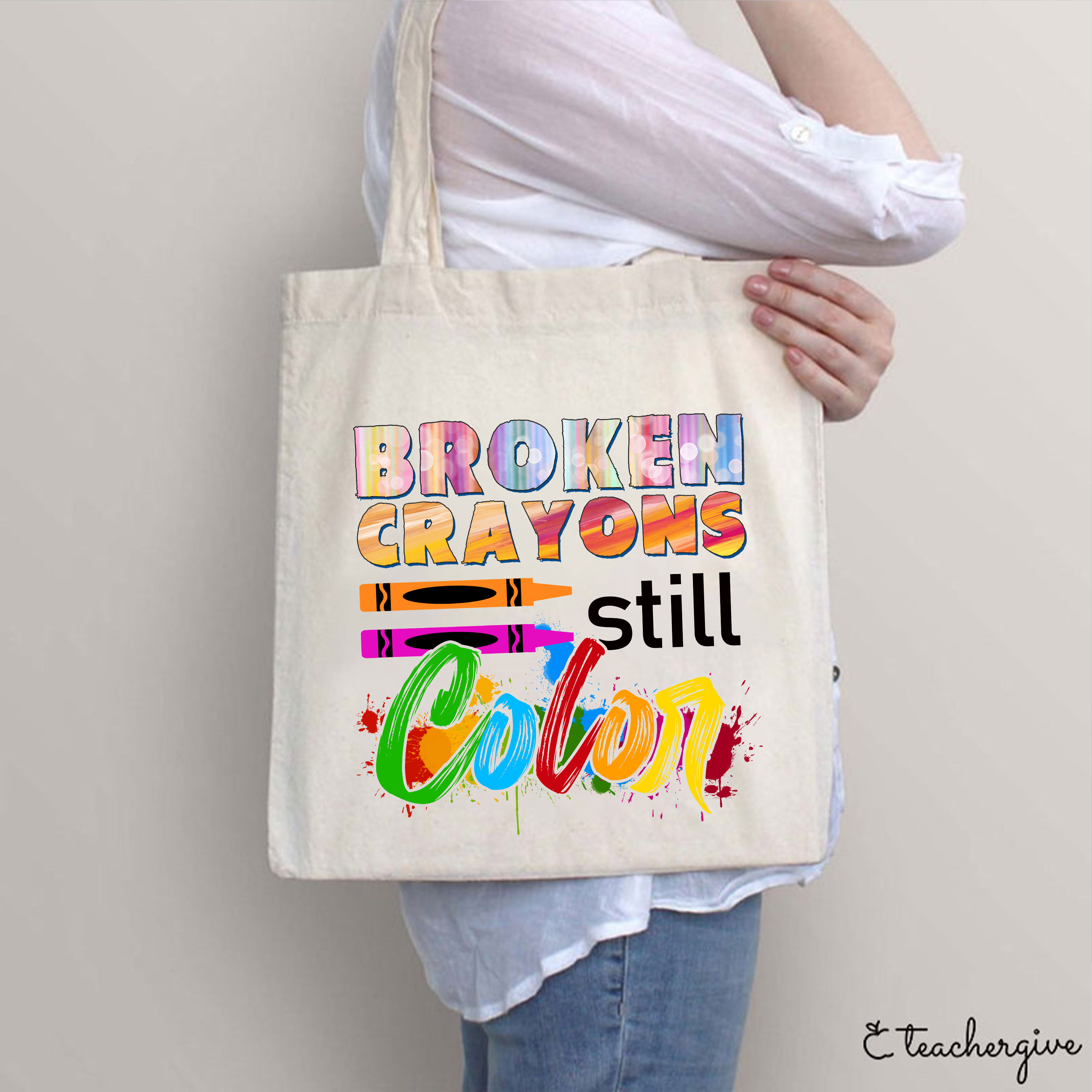 Broken Crayons Still Color Tote Bag