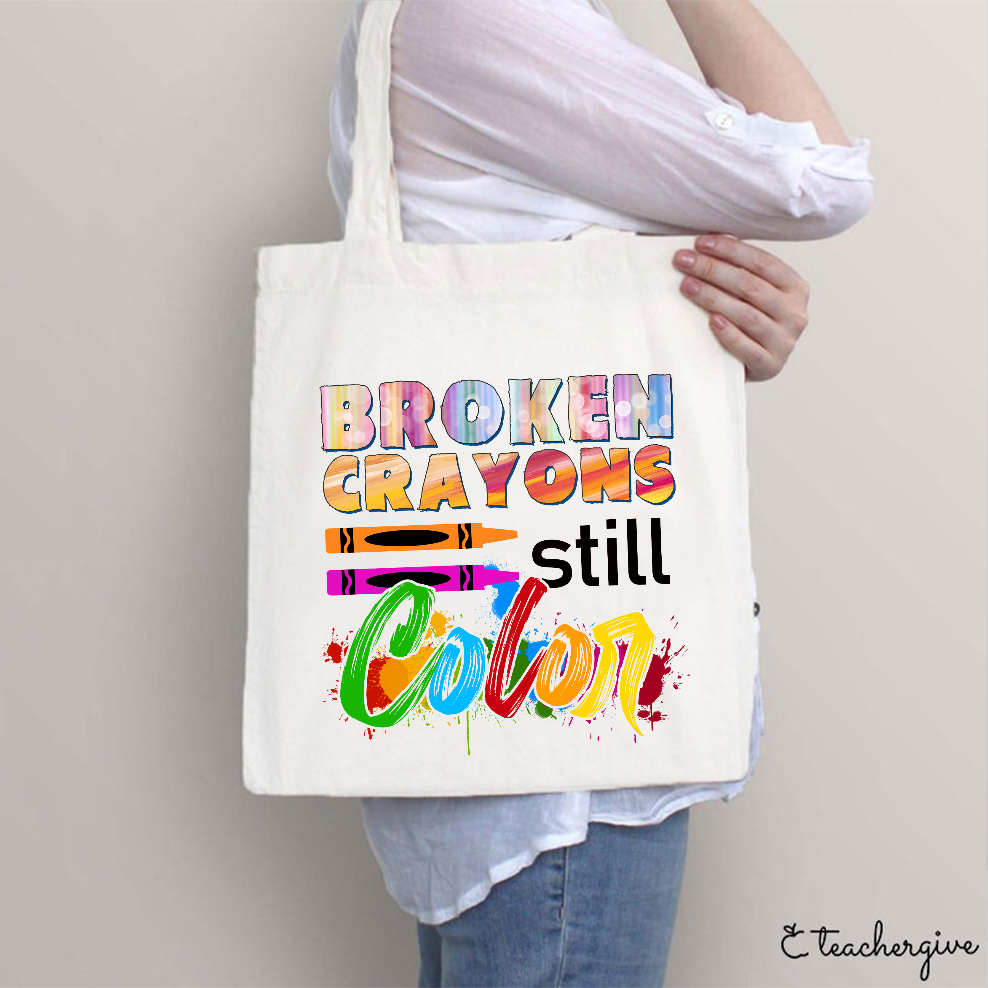 Broken Crayons Still Color Tote Bag