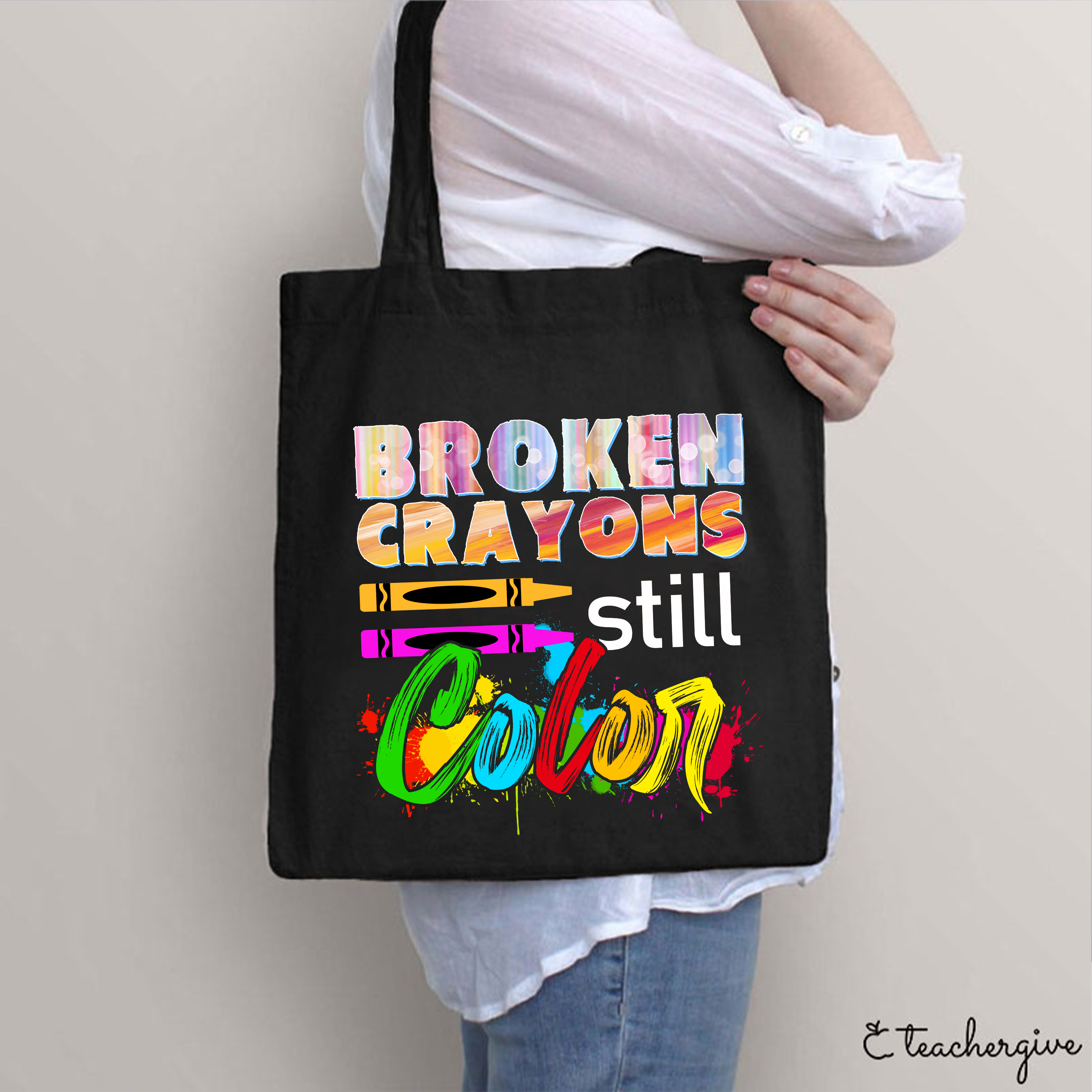 Broken Crayons Still Color Tote Bag