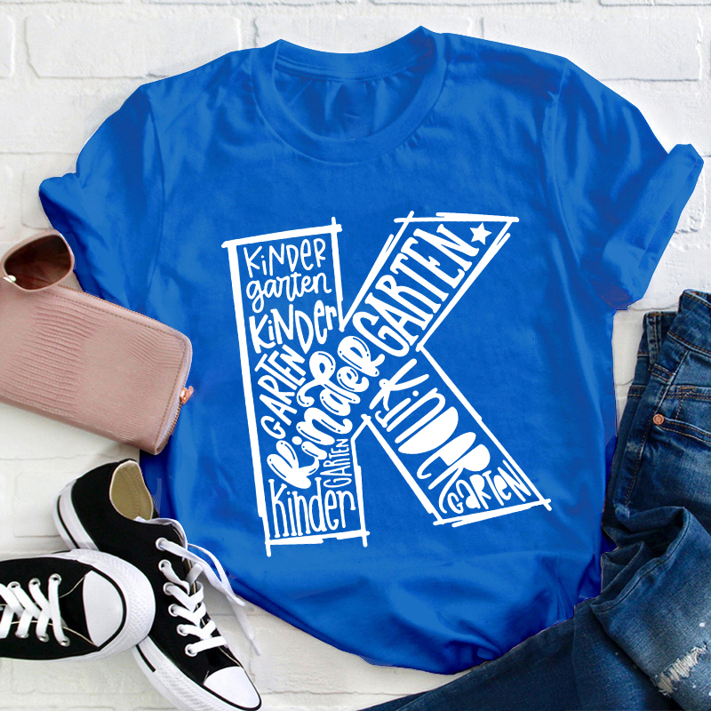 Personalized Grade Kindergarten Teacher T-Shirt