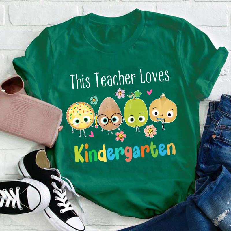 Personalized Grade This Teacher Loves Teacher T-Shirt