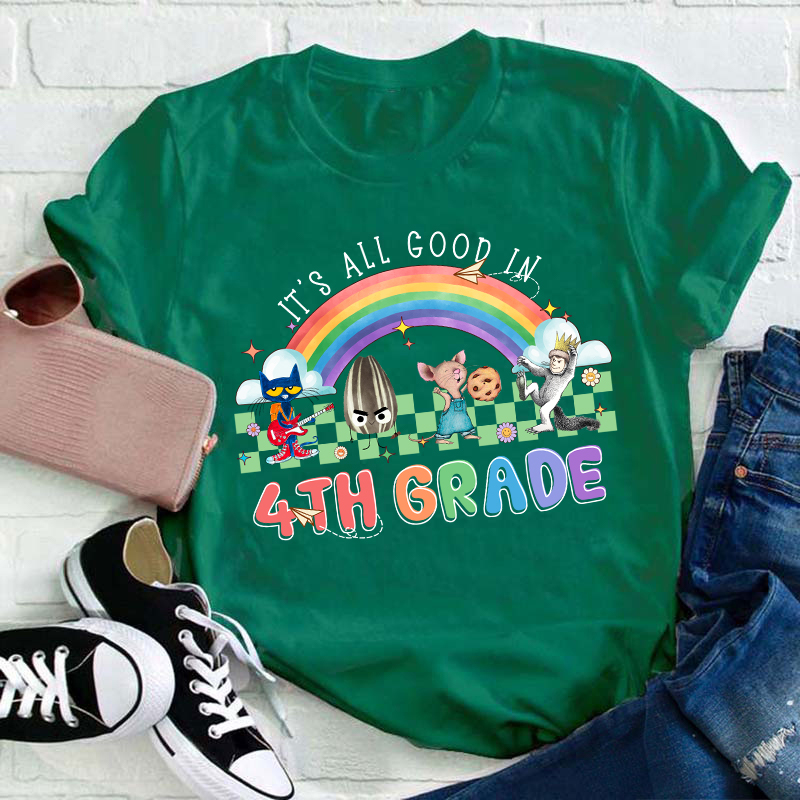 Personalized Grade It's All Good In Teacher T-Shirt