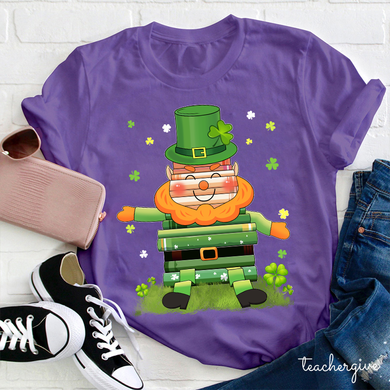 Book Leprechaun Teacher T-Shirt