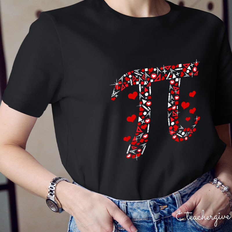 Bright Number Pi Math Teacher T-Shirt