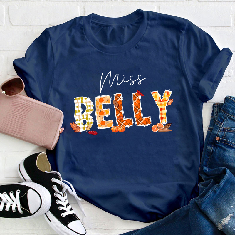 Personalized Name Autumn Is Coming Teacher T-Shirt