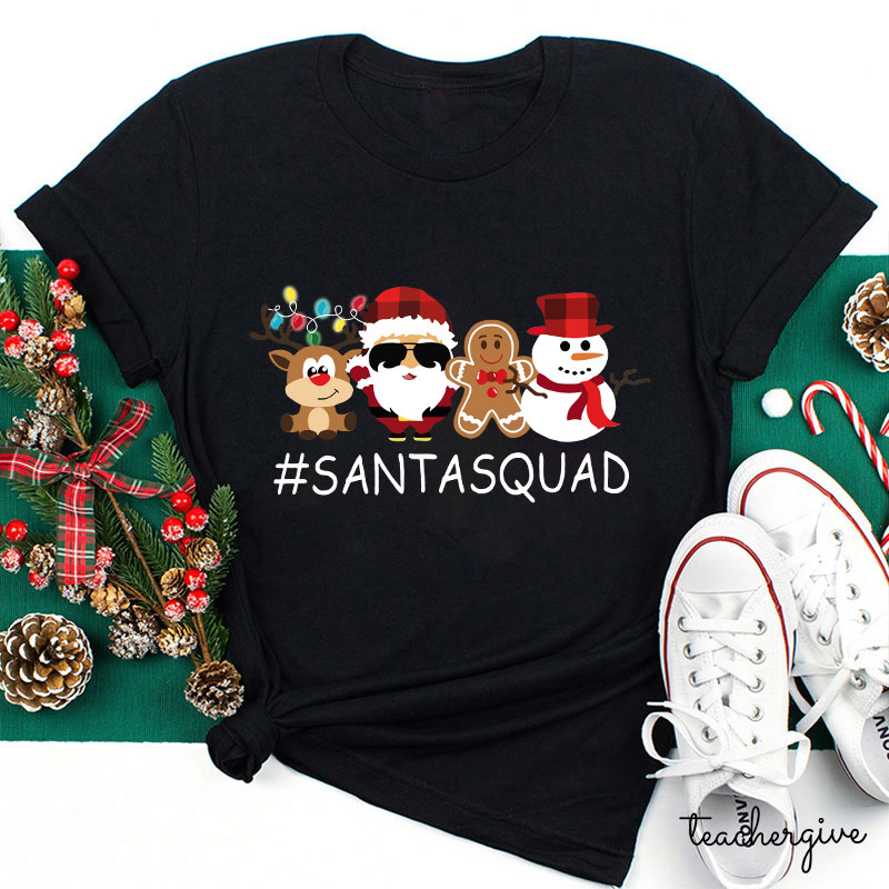 Santa Squad Teacher T-Shirt