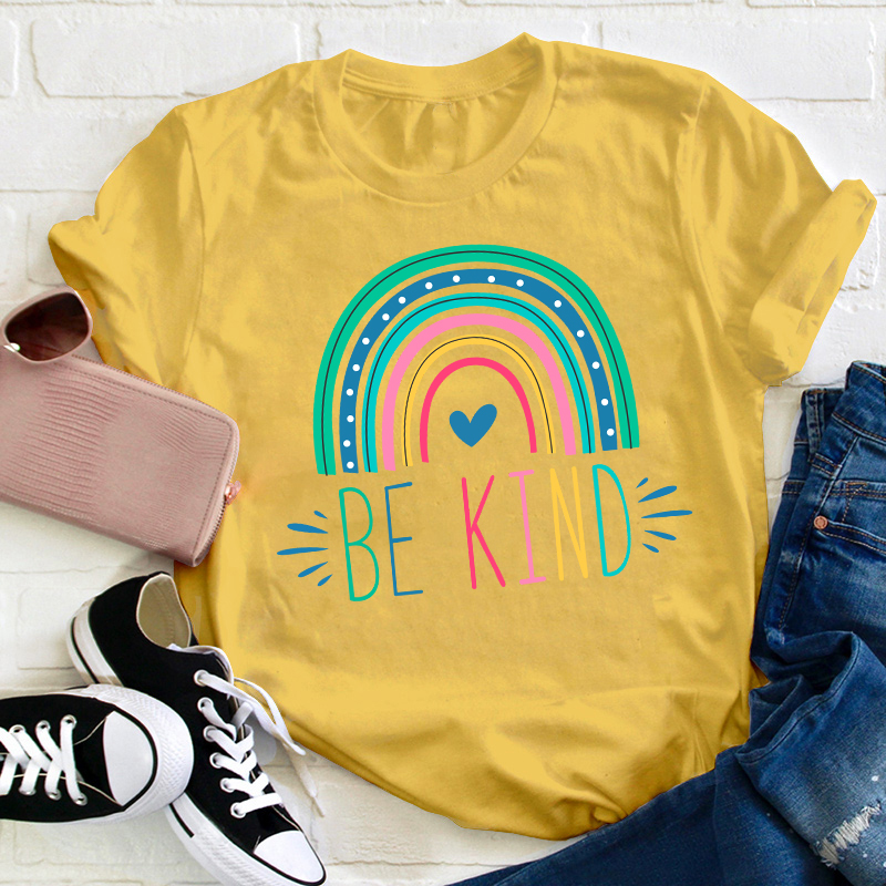 Rainbow Be Kind Teacher T-Shirt