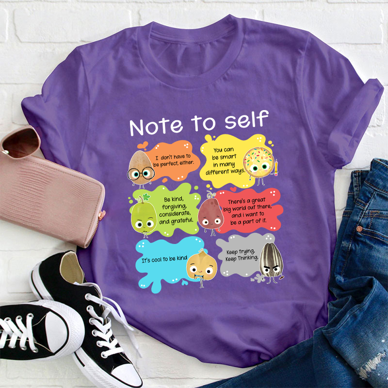 Note To Self You Are Perfect Teacher T-Shirt